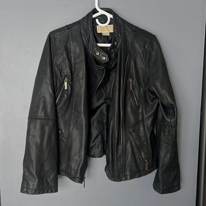 Like new genuine leather Michael Kors biker jacket